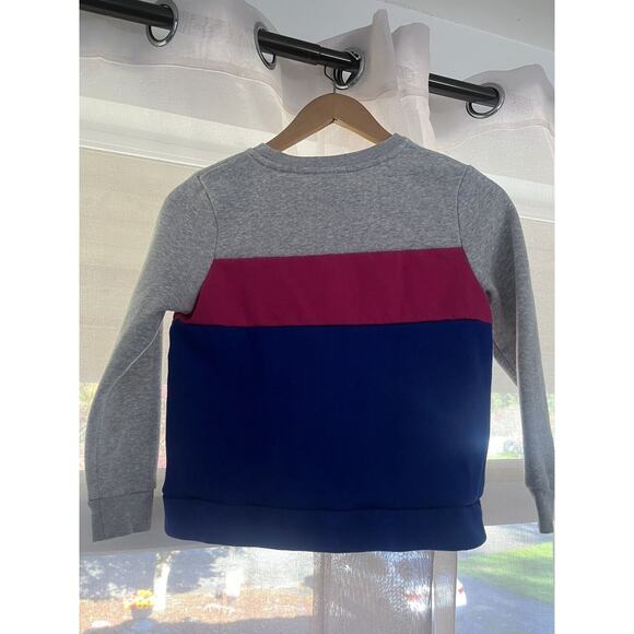 Adidas Color-Block Sweatshirt Girls 10-12 Cotton Blend - RARE - Picture 3 of 5